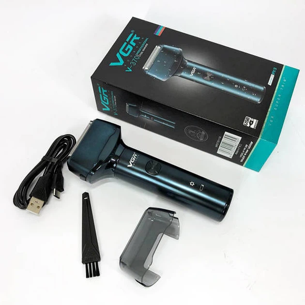 Електробритва Шейвер VGR V-370 PRO IPX5 Waterproof Dark Green - зображення 9