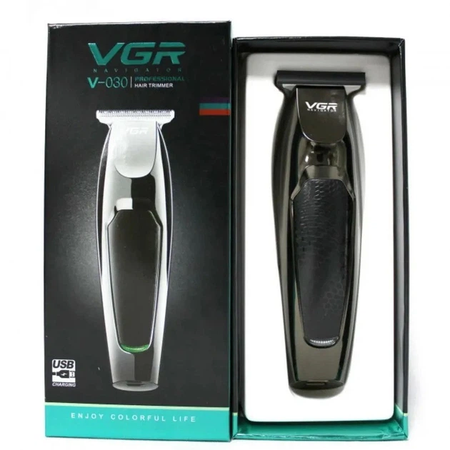 Машинка тример для стрижки волосся бороди бодігpуммер MicroUSB VGR V-030 Professional - изображение 10
