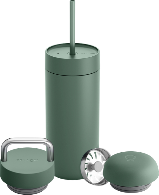 Термокружка Fellow Carter Move Mug 3 в 1 з 3 кришками Шавлієва 473 мл (840228807384) - зображення 1