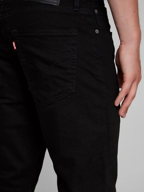 Jeansy slim fit męskie Levi's 512 Slim Taper 28833-0013 33-36 Czarne (5400537942845) - obraz 4