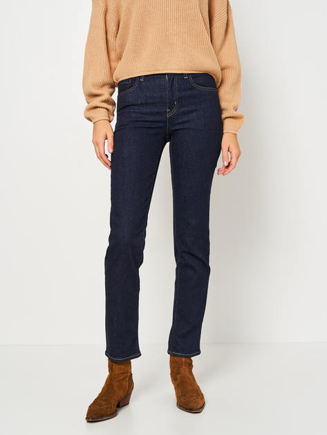 Jeansy slim fit damskie z wysokim stanem Levi's 18883-0227 28-32 Granatowe - obraz 1