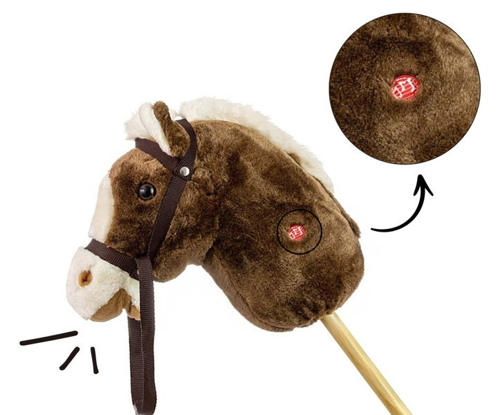 Koń na kiju Milly Mally Hobby Dark Brown (5901761127348) - obraz 7