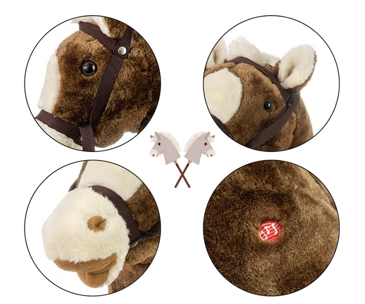 Koń na kiju Milly Mally Hobby Dark Brown (5901761127348) - obraz 8