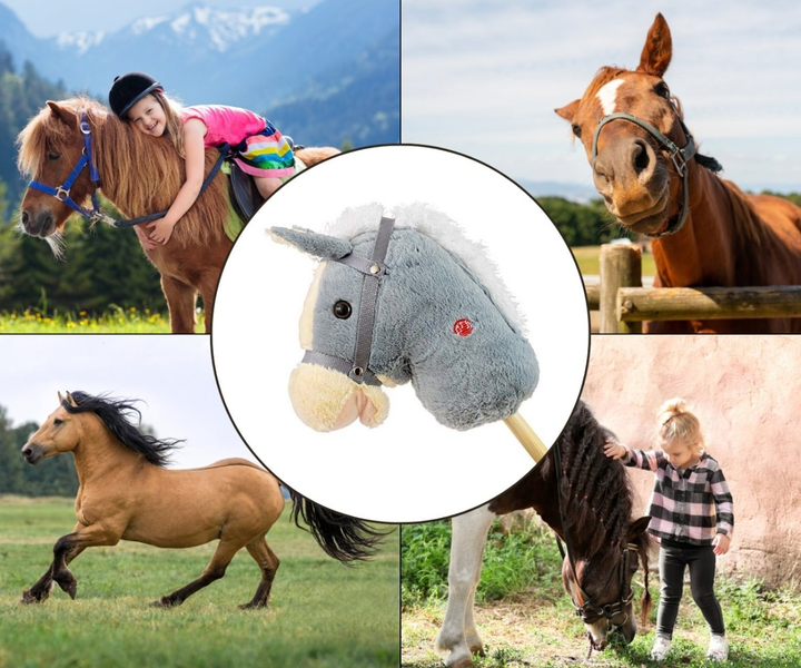 Koń na kiju Milly Mally Hobby Grey (5901761127355) - obraz 9