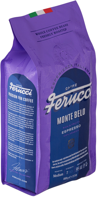 Kawa ziarnista Ferucci Monte Belo Espresso 1 kg (5905215161452) - obraz 3