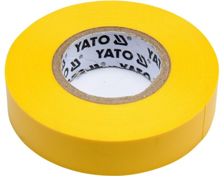 Електроізоляційна стрічка Yato 15 мм x 20 м x 0.13 мм YT-81594 Жовта (5906083815942) - зображення 1