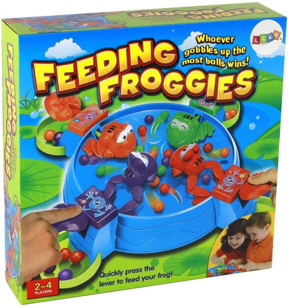 Настільна гра Lean Toys Голодні жабки (5905991001836) - зображення 1