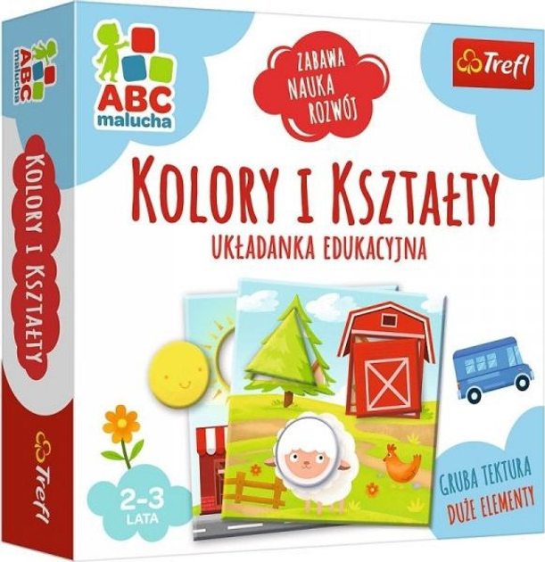 Настільна гра Trefl Малюк ABC Пазл кольори і форми (5900511019391) - зображення 1