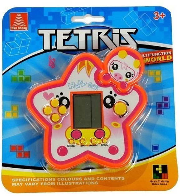 Zabawka interaktywna Lean Toys Konsola Tetris Gwiazdka Czerwona (5902808159926) - obraz 1
