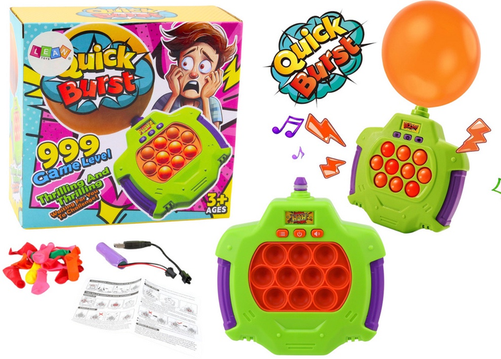 Аркадна гра Lean Toys Pop-it Консоль Вибухаючі Кульки Різнокольорова (5905991034957) - зображення 2
