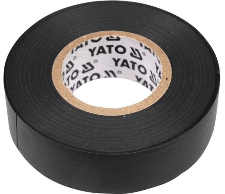 Електроізоляційна стрічка Yato 15 мм x 20 м x 0.13 мм YT-8159 Чорна (5906083981593) - зображення 1