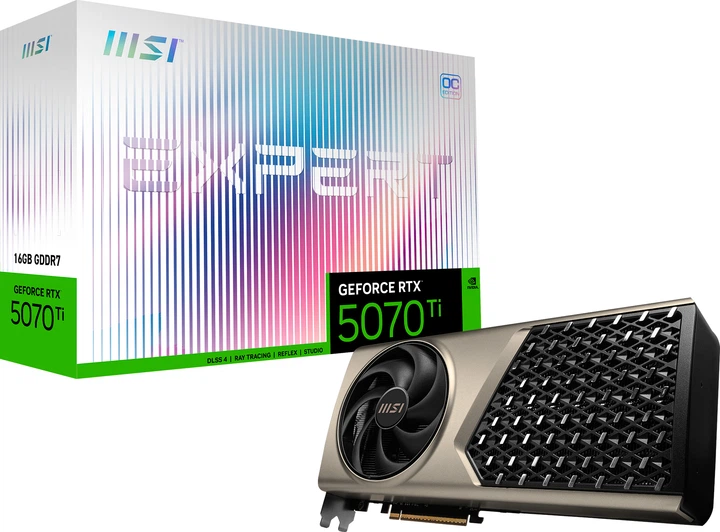 Видеокарта MSI PCI-Ex GeForce RTX 5070 Ti EXPERT OC 16GB