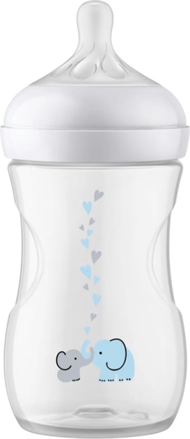 Пляшечка для годування Philips AVENT Natural Response 260 мл 1м+ Слоник SCY673/81 (8710103990406) - зображення 5