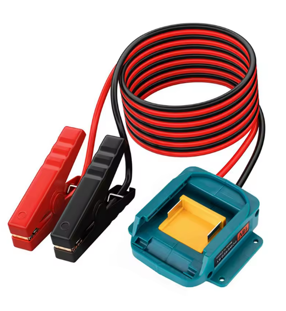 Адаптер Makita 18V на клеммы с крокодилами 12V LXT - Фото 1 Адаптер Makita 18V на клеммы с крокодилами 12V LXT - изображение 1