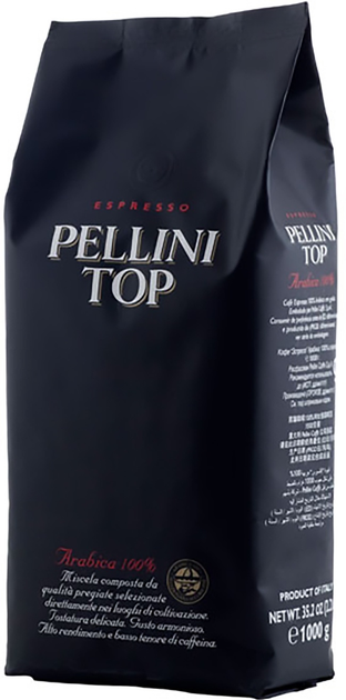 Kawa ziarnista Pellini Top 100% Arabica 1 kg (8001685092702) - obraz 1