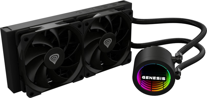 System chłodzenia wodą Genesis Hydria 240 Black (5901969449358) - obraz 2