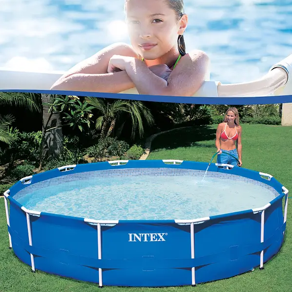 Круглый каркасный бассейн для улицы 305 х 76 см Каркасный бассейн Intex для дома и дачи - изображение 3
