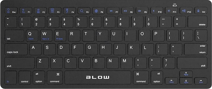 Клавіатура бездротова Blow BK100 Bluetooth Black (78-138#) - зображення 1