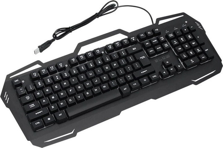 Клавіатура дротова Blow Adrenaline Cold Steel USB Black (84-214#) - зображення 2