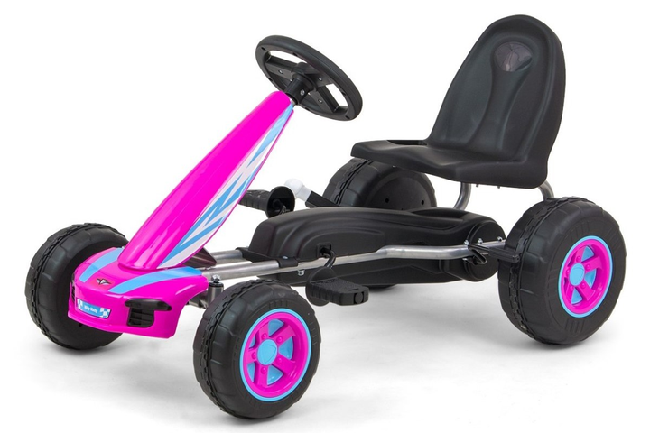 Gokart na pedały Milly Mally Viper Pink (5901761125849) - obraz 1