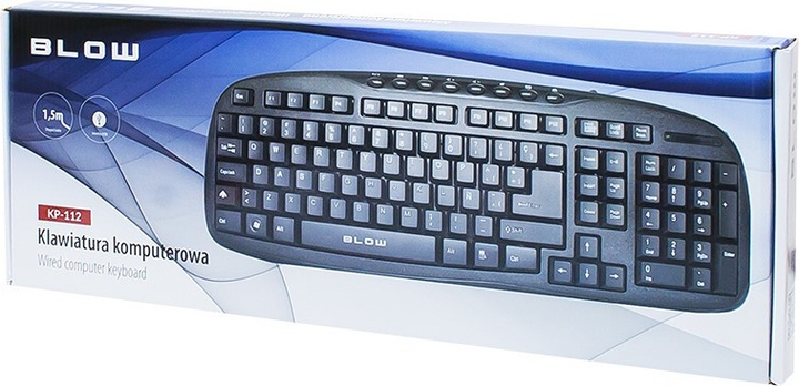 Клавіатура дротова Blow KP-112 USB Black (84-204#) - зображення 2