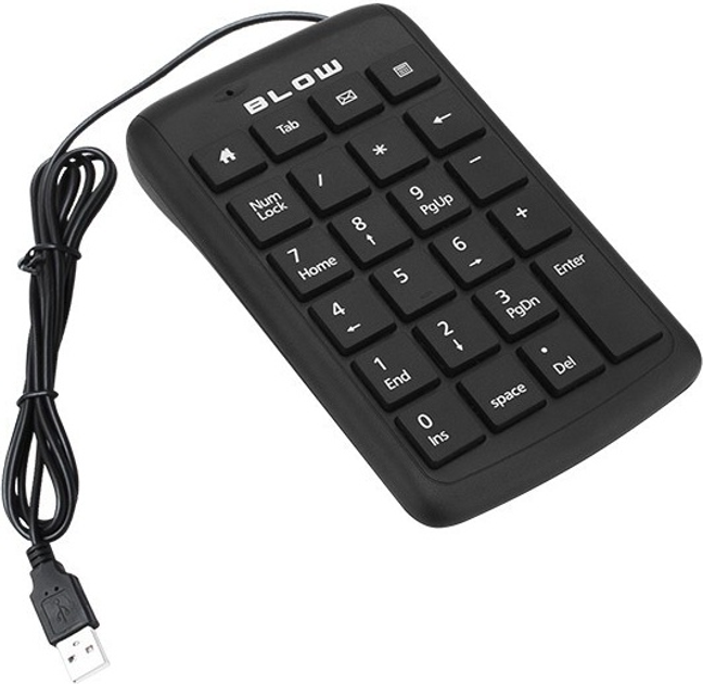 Klawiatura przewodowa Blow KP-23 USB Black (84-205#) - obraz 2