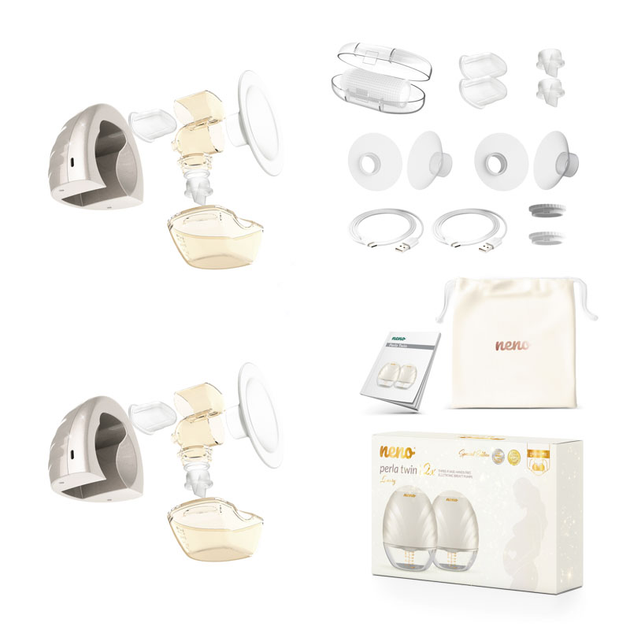 Laktator elektroniczny Neno Perla Twin handsfree trójfazowy bezprzewodowy (NEN-MAM-LK0160) 2 szt x 120 ml (5902479675572) - obraz 3