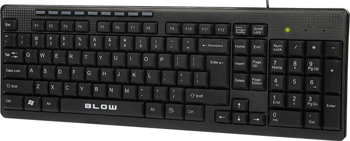 Клавіатура дротова Blow KP-111 USB Black (84-209#) - зображення 1
