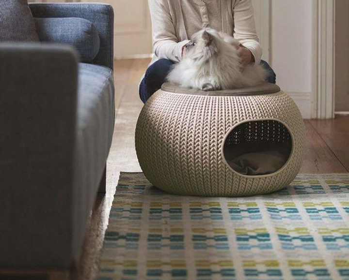 Legowisko dla zwierzat Curver Cozy KNIT pet bed Bezowy (7290106931695) (955555909146514) - Outlet - obraz 5