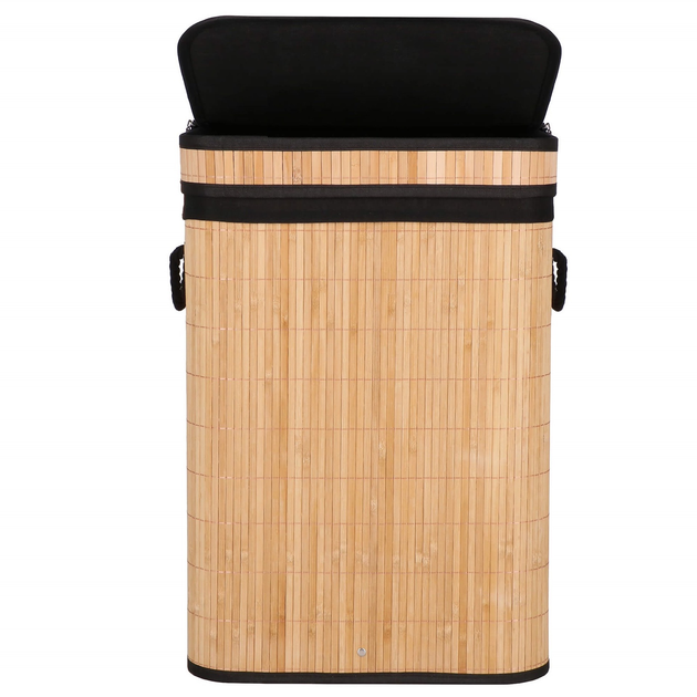 Кошик для білизни Springos бамбуковий HA0157 (5907719474007) - зображення 2