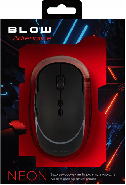 Миша Blow Neon Wireless Black (84-055#) - зображення 4