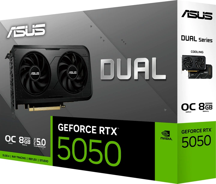 Відеокарта ASUS PCI-Ex GeForce RTX 5050 Dual OC Edition 8GB GDDR6 (128bit) (2677/20000) (HDMI, 3 x DisplayPort) (90YV0N72-M0NA00) - зображення 13
