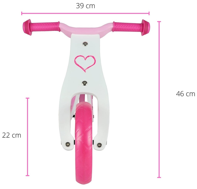 Біговел Milly Mally 2 в 1 Cool Hearts (2772) (5901761125245) - зображення 5