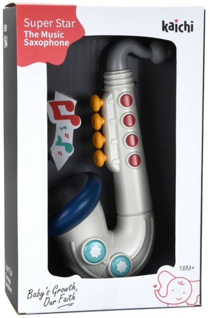 Саксофон музичний для малюка Lean Toys інтерактивний 24710 (5905991057604) - зображення 1