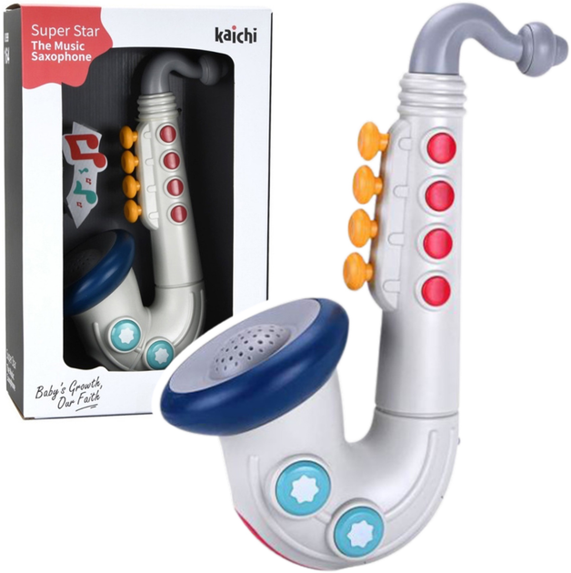 Саксофон музичний для малюка Lean Toys інтерактивний 24710 (5905991057604) - зображення 2