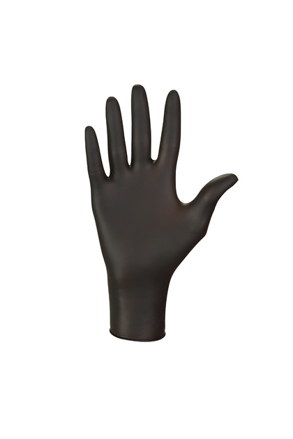 Rękawiczki Mercator Medical Nitrylex Black nitrylowe niesterylne bezpudrowe L 100 szt czarne (17204400) - obraz 2