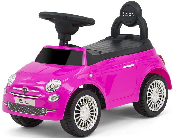 Автомобіль-каталка Milly Mally Fiat 500 Pink (3032) (5901761125726) - зображення 1