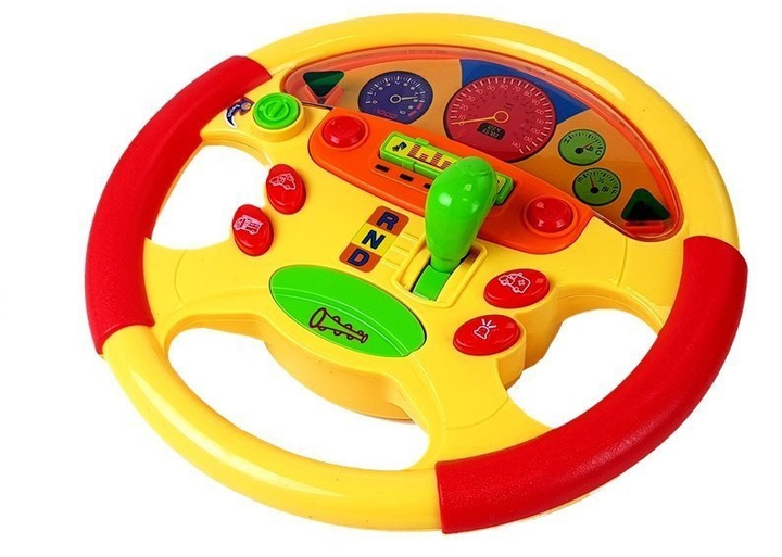 Kierownica edukacyjna LEAN Toys z efektami dźwiękowymi i świetlnymi 6865 (5904665996232) - obraz 3