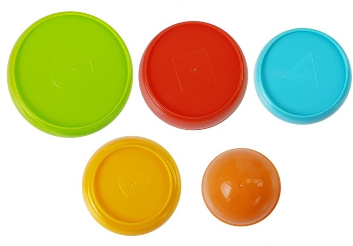 Układanka piramidka-kubeczki LEAN Toys zręcznościowa 7154 (5905884455586) - obraz 5