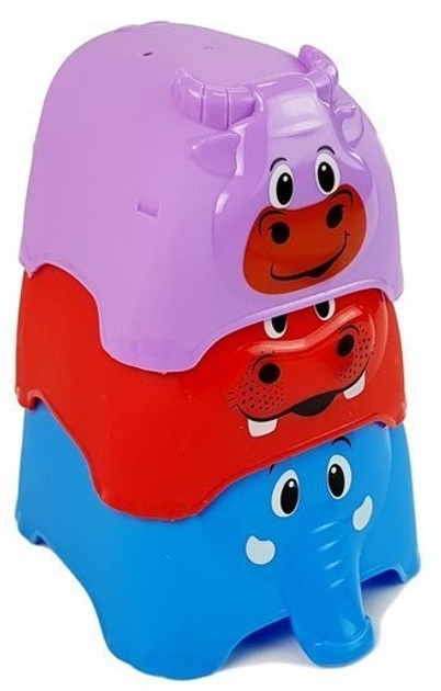 Piramidka-kubeczki dla niemowlaka LEAN Toys Zwierzątka 7164 (5905323218697) - obraz 5