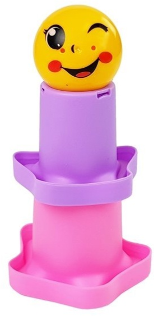 Пірамідка-обруч LEAN Toys Звездочки 7165 (5905323218680) пірамідка-стаканчик для дитини LEAN Toys Зірки 7167 (5904665996317) - зображення 5