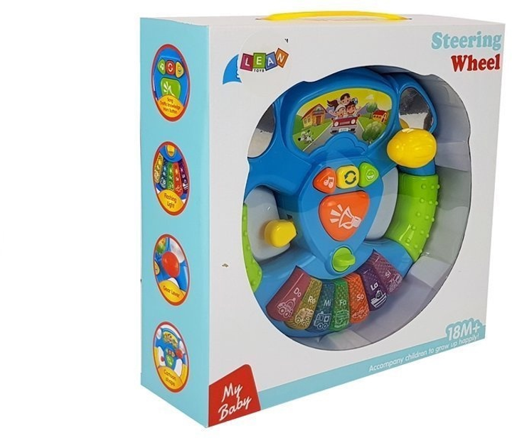 Інтерактивне кермо з піаніно LEAN Toys 7588 (5904665996348) - зображення 1