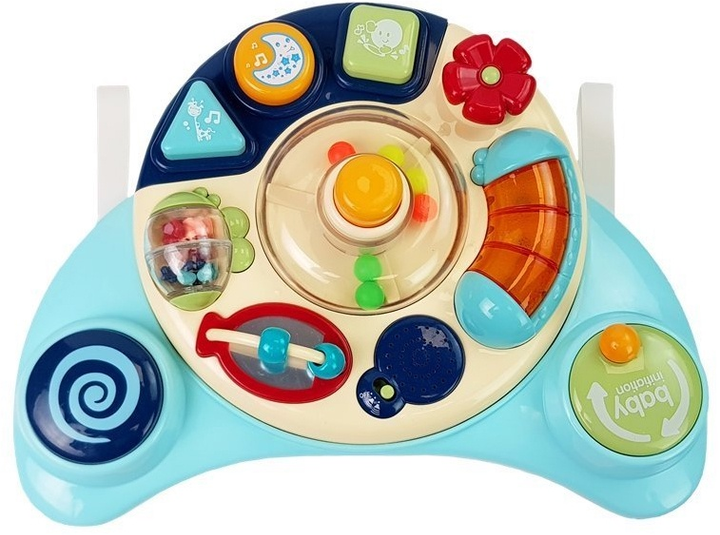 Interaktywny panel dla dzieci LEAN Toys z muzyką i dźwiękami zwierząt, niebieski 8498 (5903802458879) - obraz 3