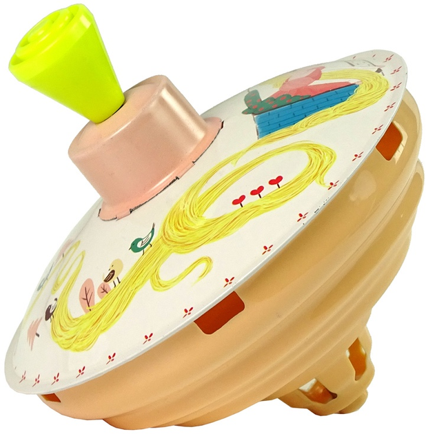 Дзига LEAN Toys Rapunzel Metal Yellow 10054 (5904204759113) - зображення 3