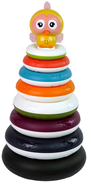Розвиваюча пірамідка з кільцями LEAN Toys Качечка 11611 (5905214975760) - зображення 3
