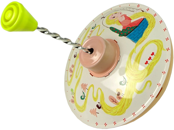 Дзига LEAN Toys Rapunzel Metal Yellow 10054 (5904204759113) - зображення 4