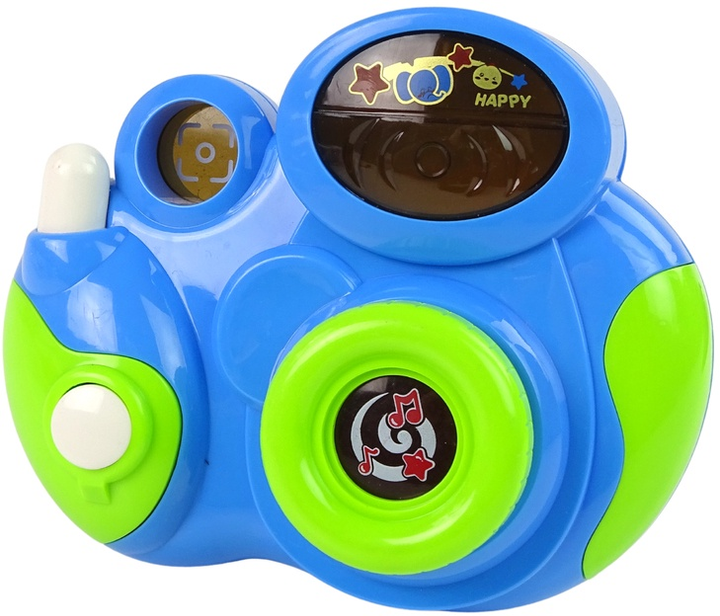 Aparat fotograficzny interaktywny dla malucha LEAN Toys ze światłem, dźwiękiem Niebieski 12064 (5904665997703) - obraz 3