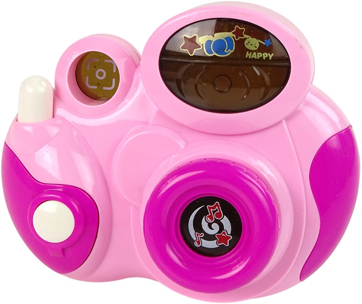 Aparat fotograficzny interaktywny dla malucha LEAN Toys ze światłem, dźwiękiem Różowy 12065 (5904665997710) - obraz 3
