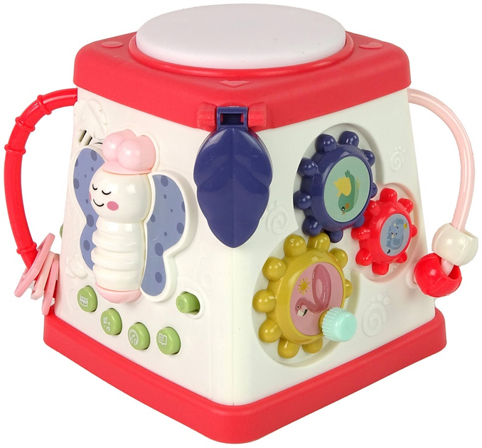 Kostka edukacyjna dla niemowląt LEAN Toys z wesołymi melodiami i światłami 15142 (5905515355261) - obraz 3