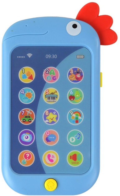 Telefon edukacyjny LEAN Toys Kurczak z nauką angielskiego Niebieski 17367 (5905991002338) - obraz 3